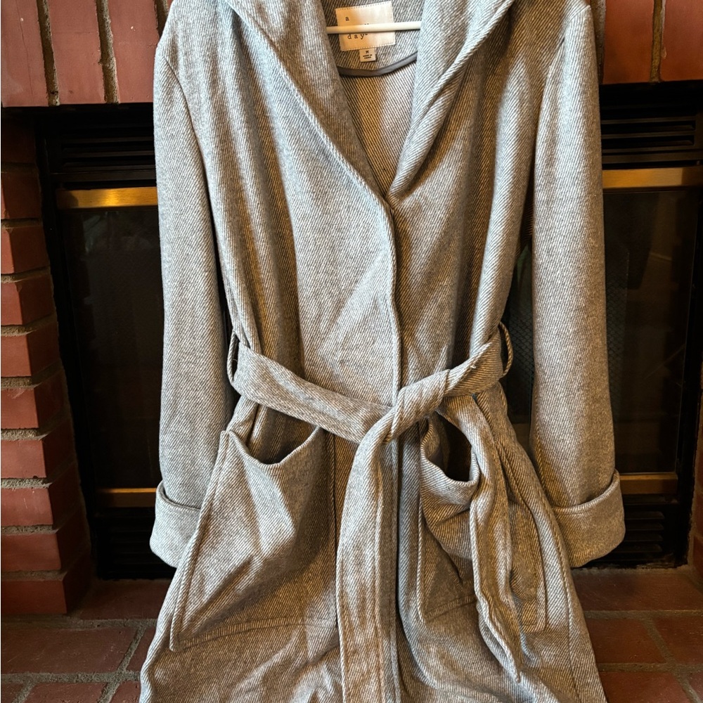 Women’s Gray Peacoat – A New Day (Medium)
